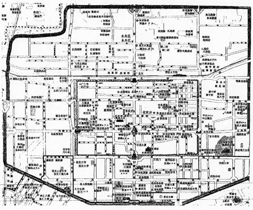 唐长安城平面图_唐长安城示意图